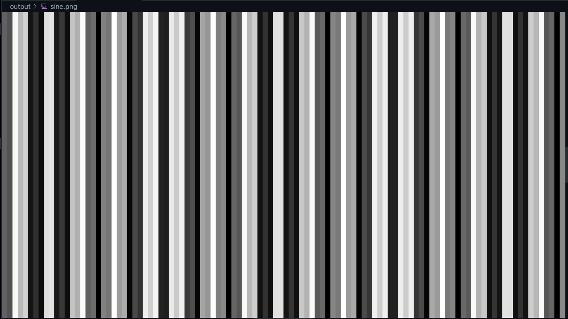 A test pattern image of gray bars