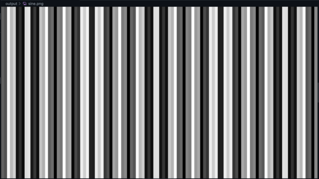 A test pattern image of gray bars