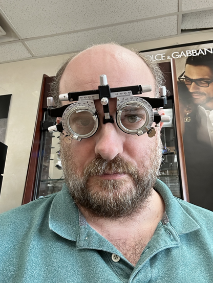 Selfie of myself wearing optician glasses